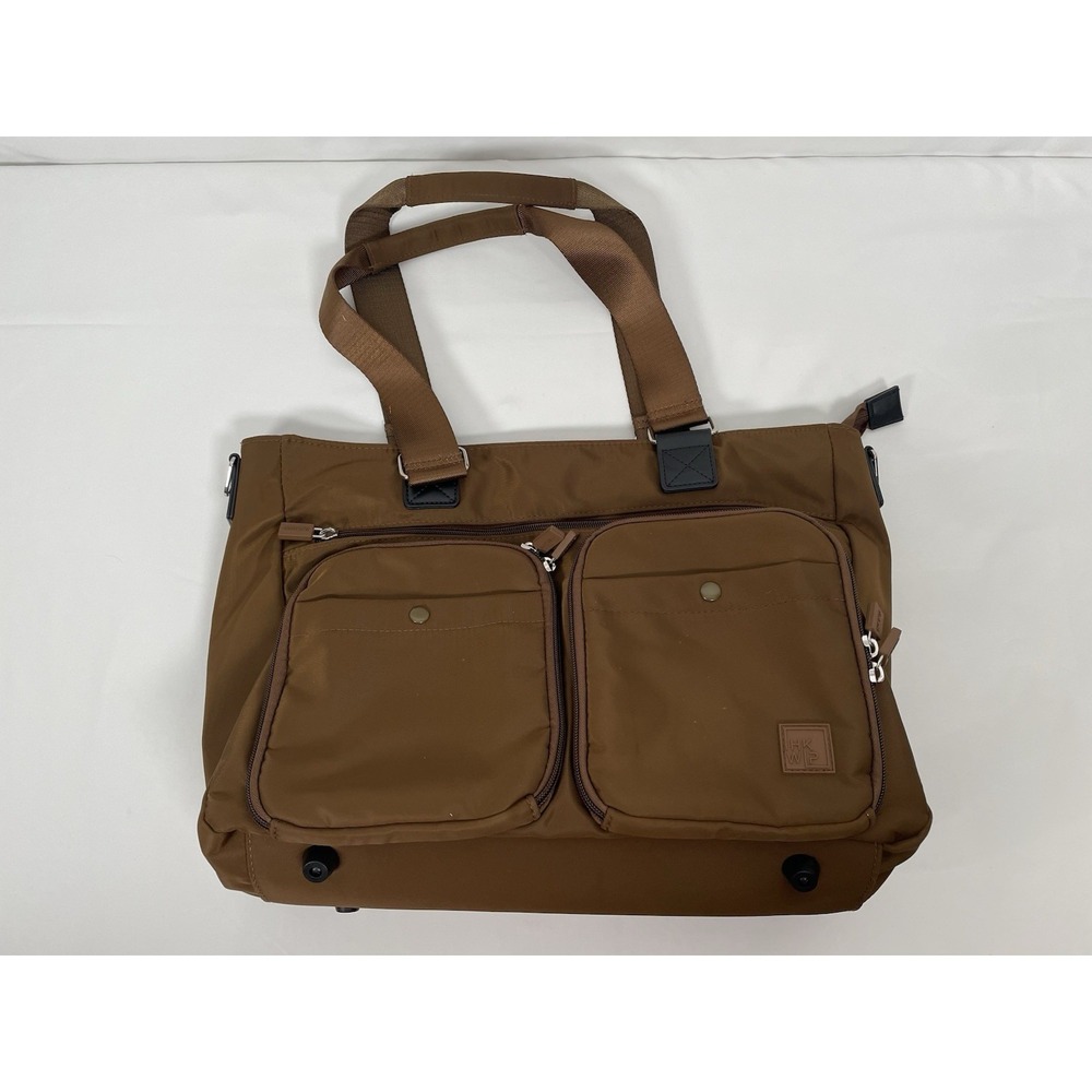 IHKWIP Cargo Catchall Tote with Two Crossbody Straps Mocha